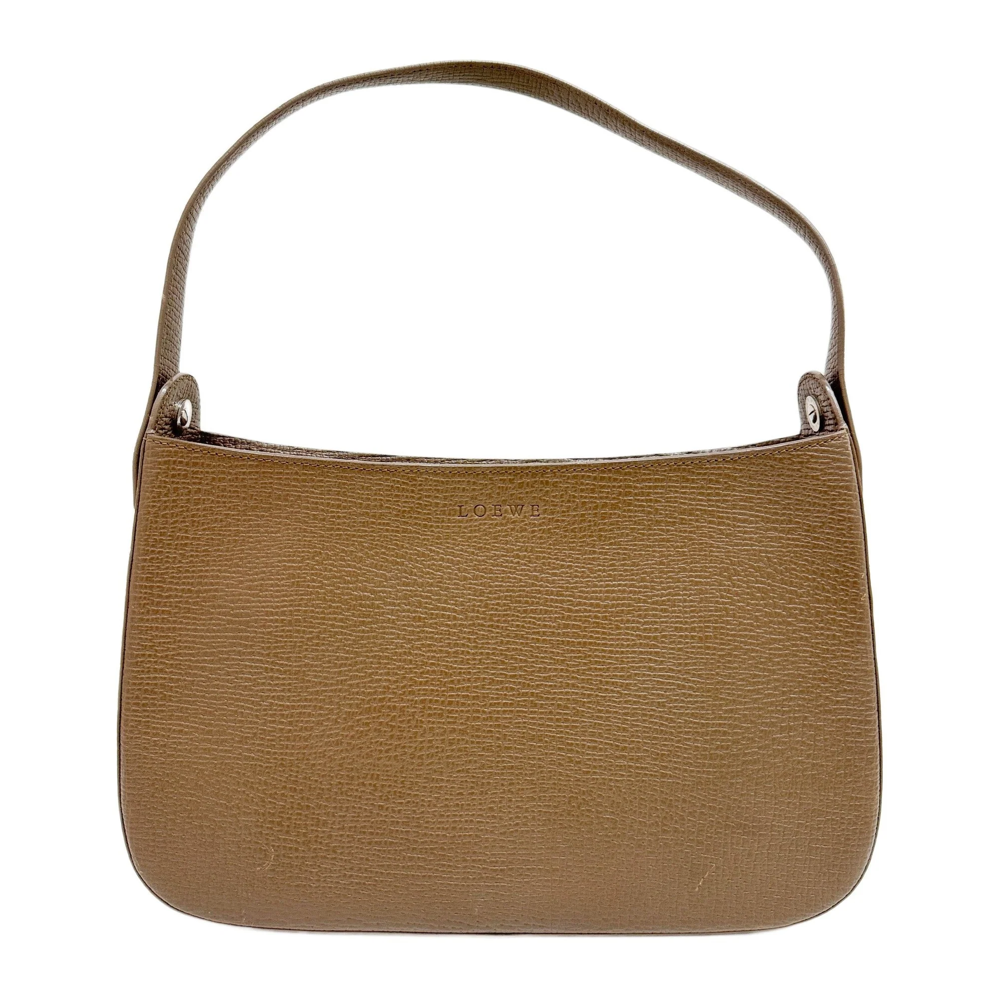 Soft Tobacco Brown Leather Shoulder Bag